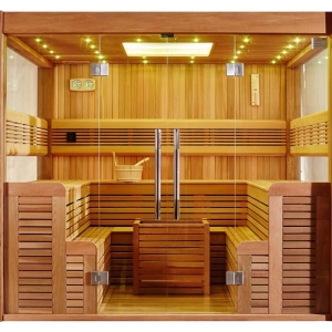 Phòng xông hơi khô phong cách gỗ